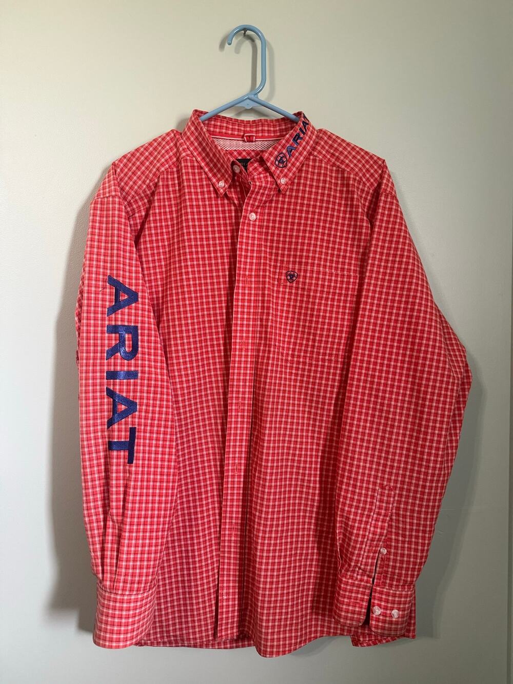 Ariat Men's Pro Series Team Western Long Sleeve Button Down Shirt - Size L
